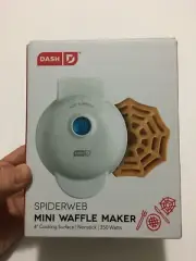 Dash Spiderweb Mini Waffle Maker 4" Non-stick Cooking Surface