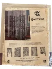 Vintage Quaker Lace Diana 3201 Valance White one 60 X 17 Valance