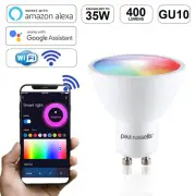 WiFi Smart GU10 LED Bulb RGB+CCT 240V, App Control, 35W