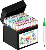 Alcohol Markers | Odorless Quick-Drying Double Tip Markers,Fade-Resistant Waterproof Paint Pens For Painting, Kids Art, Sketching