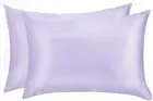 100% Mulberry Silk Pillowcase Set of 2 Super Soft Breathable Standard Size