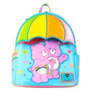 Loungefly Care Bears Rainbow Umbrella 10 inch Faux Leather Mini Backpack