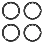 Full Set of System 3 SB-4 & SB-6 15" Beadlock Rings Black (4)