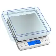 Weigh Gram Scale Digital Pocket Scale2000g by 0.1g Jewelry Scale incluedes batt