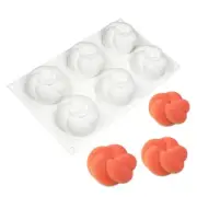 6cavity Twisted Rope Molds DIY Mousse Cake Molds for Making Chocolate Fondants