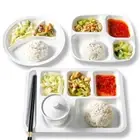 Food Dinner Plates Divided Dinner Tray Lunch Container 3/4/7 Section Food Plate
