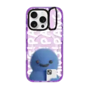 iPhone 16 Pro Impact Ring Stand Case MagSafe Compatible Pang Dinosaurs and Phones