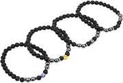 Outanaya Unique Portable Foot Chain Hematite Stone Anklet Magnetic Ankle Bracelet for Women Black Decorative Anklet