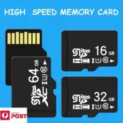 AU Stock 16GB/32GB/64GB/128GB Micro SD SD HC Memory Card Flash TF Class 10 New