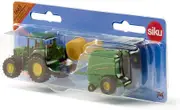Siku 1665 Die-Cast Vehicle John Deere Tractor with Round Baler