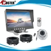 7" LCD Monitor 4PIN Reversing IR CCD Dome Camera 12V/24V For Truck Caravan
