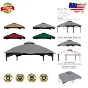 Durable Replacement Gazebo Top - Grey Ripstop for Lowe's Models GF-12S004BTO