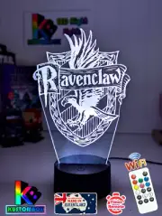 Ravesclaw Harry Potter Personalised 3D LED Night Light 7 Colour Change Room Lamp
