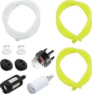 Universal Petrol Filter Kit Petrol Hose Seal Replacement Parts Fuel Line Primer Bulb Rubber Grommet Seal for Brush Cutter Earth Drill Hedge Trimmer Brush Cutter Pole Pruner