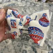 Vintage Rare Pepsi Clip On Bowtie Soda Pop Promo Air Balloon Pattern neck wear
