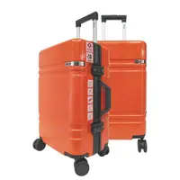 在飛比找momo購物網優惠-【FILA】25吋簡約時尚碳纖維飾紋系列鋁框行李箱(釉橘)