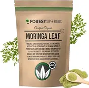 Forest Super Foods Certified Organic Moringa Leaf Powder 250g Nutrient-Packed Superfood with 2000mg Per Serve, 92+ Nutrients & Antioxidants for Skin, Hair & Energy Boost – Pure Moringa Powder