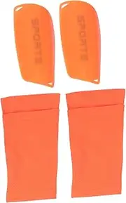 FOYTOKI Ergonomic Shin Guard Socks for Boys and Girls Football Calf Protectors Shin Guards Boys and Girls Pu Nylon Material