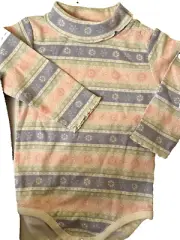 NWT GYMBOREE PUPPY PRINCESS FAIR ISLE TURTLE NECK BODYSUIT TOP SZ 6-12 MO