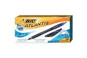 BIC Atlantis Comfort Retractable Ballpoint Pen Blue Box 12