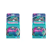 2x Crazy Aarons Thinking Putty Mermaid Tale Glowbrights Kids Play Toy 10cm 3y+
