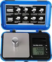 GemTrue Colorless LCD Handheld Scale Professional Electronic Scales Digital Scales for Weighing Jewelry Gemstones Metals and More DK46005-N （no Battery）
