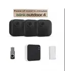 Blink Outdoor 4 (4th Gen) 3 Camera Wireless HD Home Security System Kit SEALED