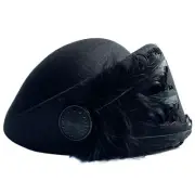 YING LAN Women Wool Cap Stewardess Pillbox Hat Vintage Fascinator Base Church...