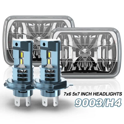 5x7" 7x6" Faro LED H4 Hi-Lo Beam Para For Toyota Pickup 1982-1995 Hardbody Truck