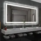 Huge WaterProof Bathroom Mirror Double LED Vanity Mirror 6000K UL Certification