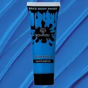 Bowitzki 60ml Face and Body Paint 2oz Cream Makeup 60ml Water Based Face Painting Special Effects For Adults Children Kids Halloween Christmas Party Stage Cosplay (Blue)
