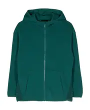 Emporio Armani Kids Long-Sleeved Zip-Up Hoodie 8Y,16Y,14Y,10Y Green