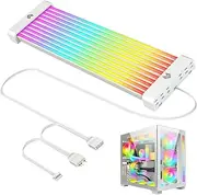 RGB 24 Pin Motherboard Cable | RGB PSU Extension Strip Cover Kit,ARGB Extension Cable Management, Synchronized Decorative 5V, with Diffused Soft Silicone Tube