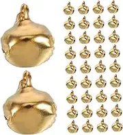 ARTIBETTER 200pcs Vintage Jingle Bells Tiny Metal Bells for Necklace and Bracelet Making Festive Holiday Ornaments Mini Bell for DIY Crafts Pet Collars and Jewelry Making