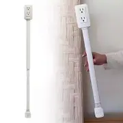 Electrical Power Outlet Extender! Extends 22"-34" Rotatable Power Socket Expander