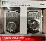 RELIABILT Arch 2-Pack Satin Nickel Single Cylinder Electronic Deadbolt with Ligh