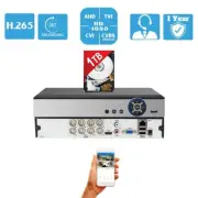 8 Channel H.265 DVR with Hard Drive CCTV Security Camera Recorder with 1TB HDD