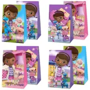 12pcs Doc Party Favor Gift Bags Goodie Bags, McStuffins Birthday Party Supplies