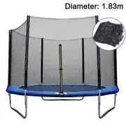 Children's 6ft Trampoline Net With Zipper Door Enclosure (excluding collapsed beds)