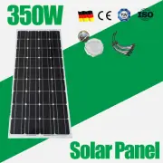 12V 350W Fixed Solar Panel Mono Generator Home Caravan Camping Charger 350watt