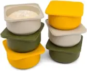 Pizza Dough Proofing Containers Set of 6 Yellow Dough Preparation