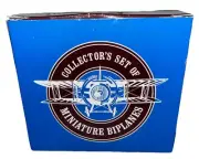new readers digest collector set of 4 miniature biplanes Stearman Metal Military