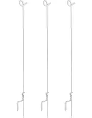 [Giantz] Electric Fence Pigtail Posts Steel Tape Fencing x20 in White