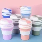 350ml Silicone Tea Coffee Cup Reusable Collapsible Drinking Cup Office