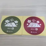 SNOW PEAK 雪峰祭 2021 春 秋 貼紙 兩張合售