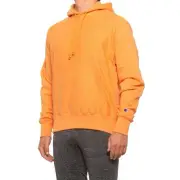 Champion Reverse Weave Fleece Hoodie, Sunrise Orange, Men’s Size Small