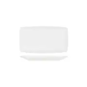 12x Tablekraft Core White Rectangular Coupe Platter 360x200x38mm Tableware