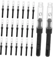 DOITOOL 50pcs Twist Plunger Fountain Pen Converter Easy Clean Refilling for Ink Pens Material Essential Accessory for Writers