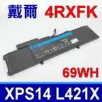 DELL 4RXFK 電池 04RXFK 421X-1046 XPS 14 L421X L412Z LX421 C1JKH FFK56 XPS 14 L421X