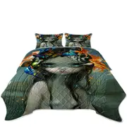 Crown of Air and Water Beautiful Mermaid Coverlet